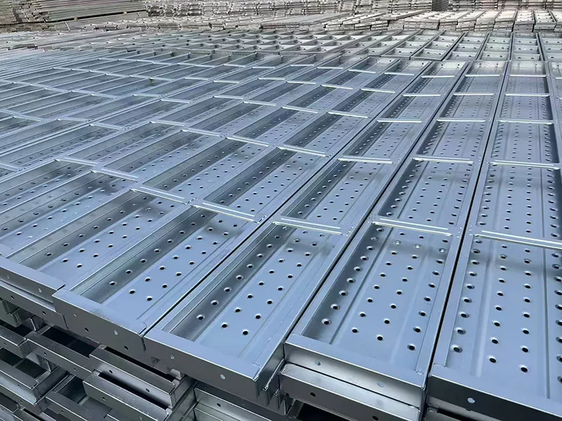 240mm galvanized steel scaffolding plank (plain ends)