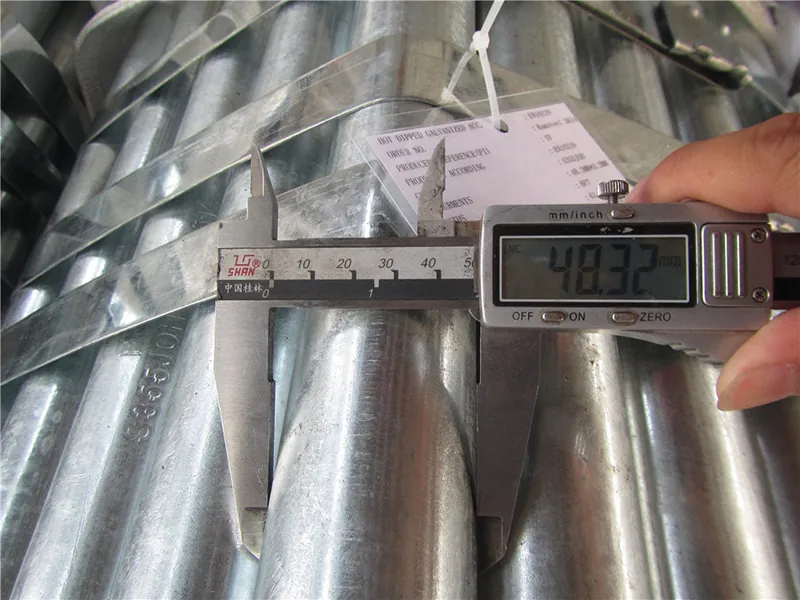 jis g3444 48.6mm galvanized steel pipe (stk400 & stk500)